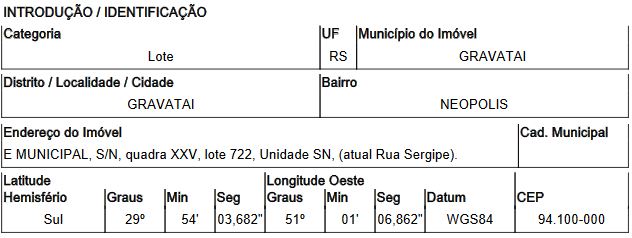 Terreno - Venda, Ne¾polis, GRAVATAI, RS